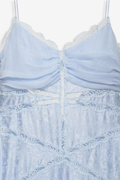 For Love and Lemons - Rita Lace Gown - Blue