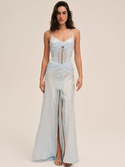 For Love and Lemons - Ophelia Gown - Blue