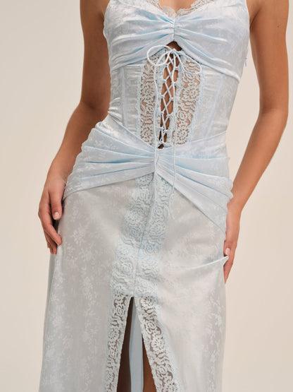 For Love and Lemons - Ophelia Gown - Blue