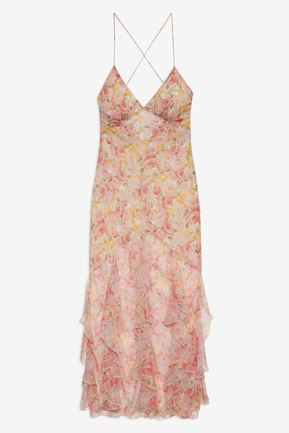 For Love and Lemons - Elea Maxi Dress - Peach