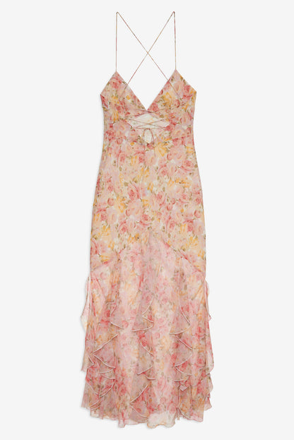 For Love and Lemons - Elea Maxi Dress - Peach