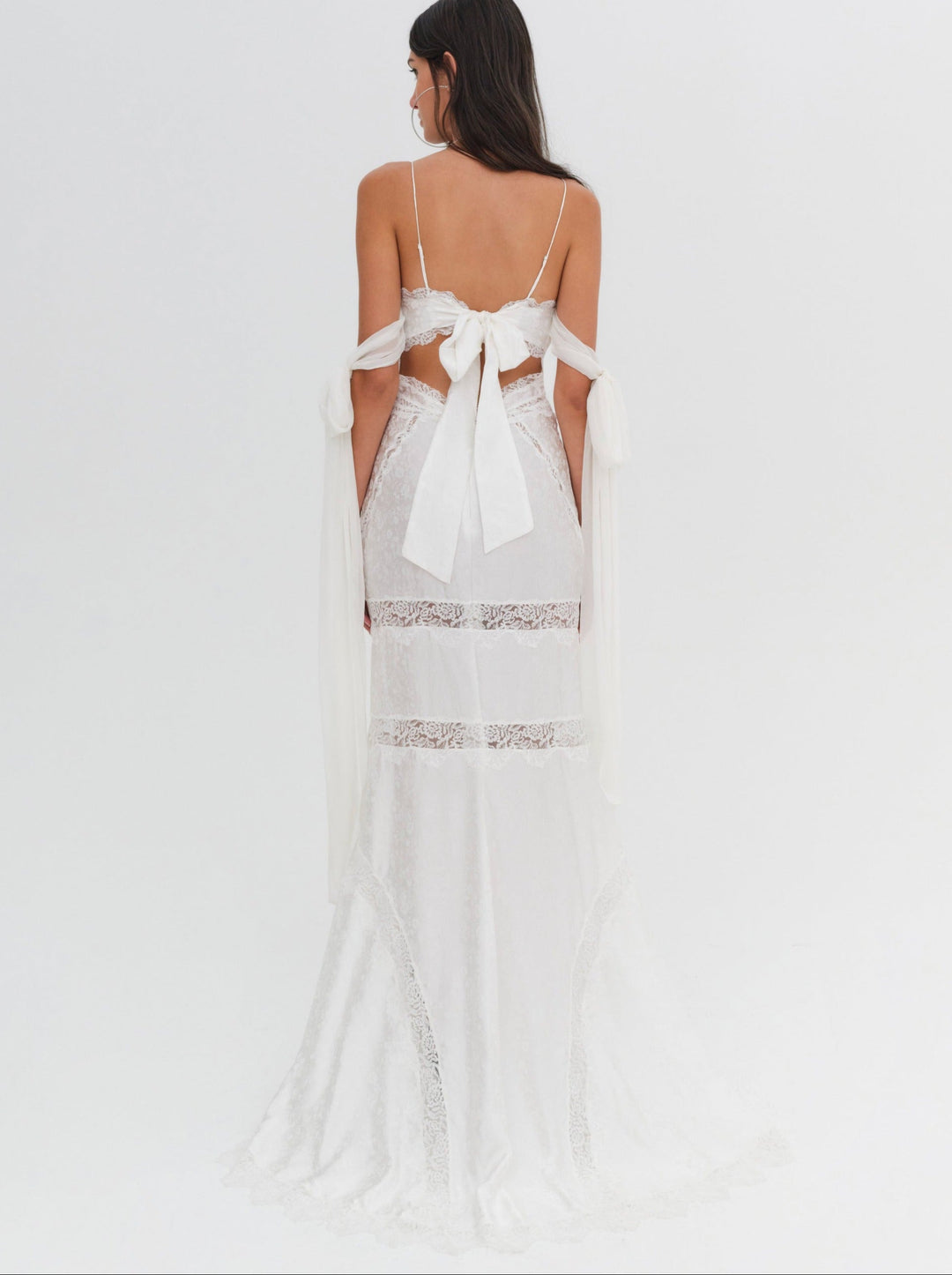 For Love and Lemons - Rita Lace Gown - Ivory