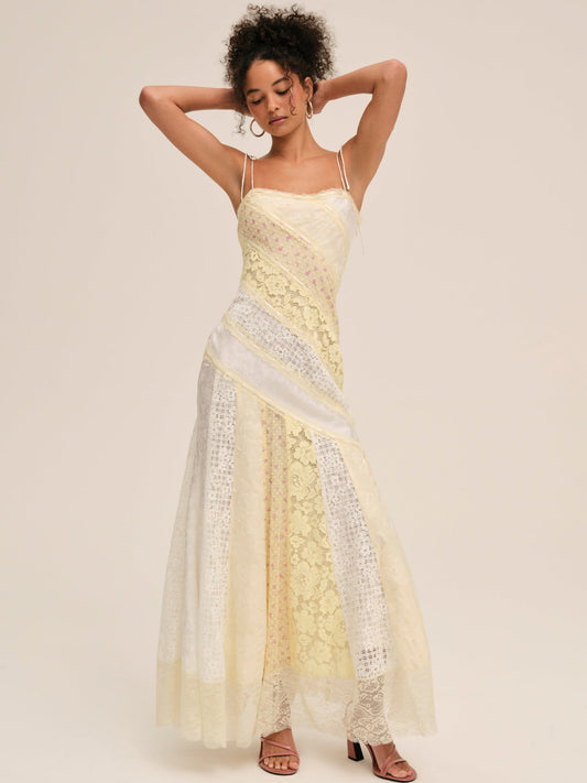 For Love and Lemons - Abigail Maxi Dress - Yellow