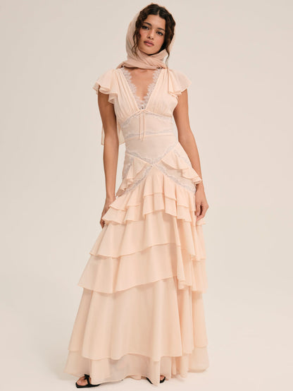 For Love and Lemons - Adriana Gown - Peach
