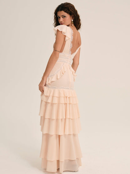 For Love and Lemons - Adriana Gown - Peach