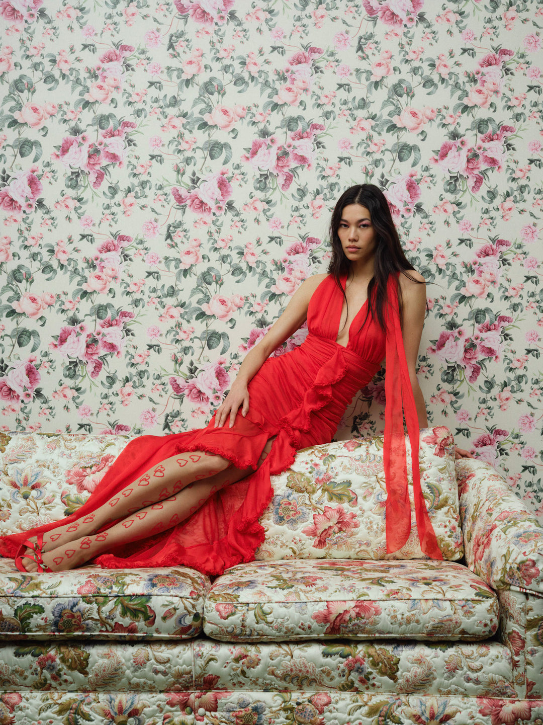 For Love and Lemons - Kayta Gown - Red