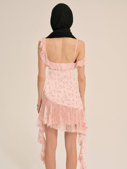 For Love and Lemons - Raspberry Rose Mini Dress - Pink