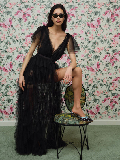 For Love and Lemons - Maxine Gown - Black