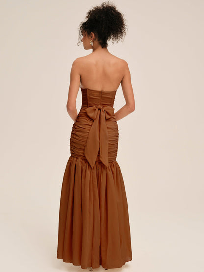 For Love and Lemons - Serafina Gown - Brown