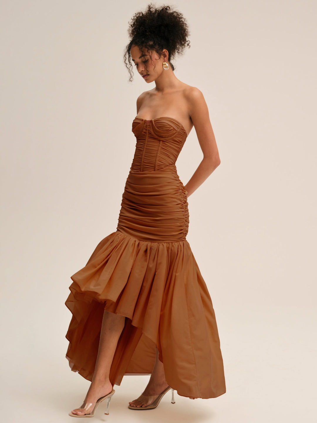 For Love and Lemons - Serafina Gown - Brown
