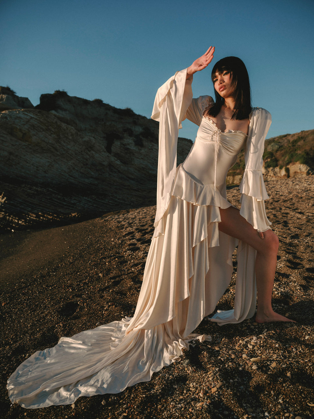 For Love and Lemons - Zelia Maxi Dress - Cream