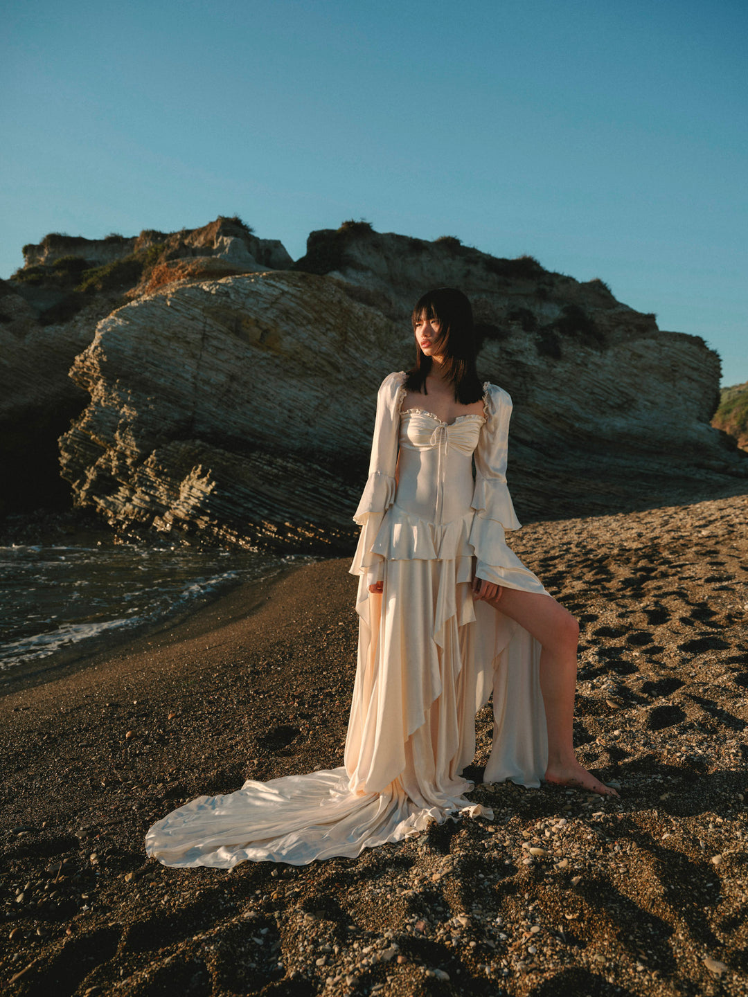 For Love and Lemons - Zelia Maxi Dress - Cream