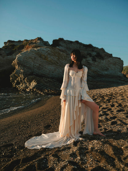 For Love and Lemons - Zelia Maxi Dress - Cream