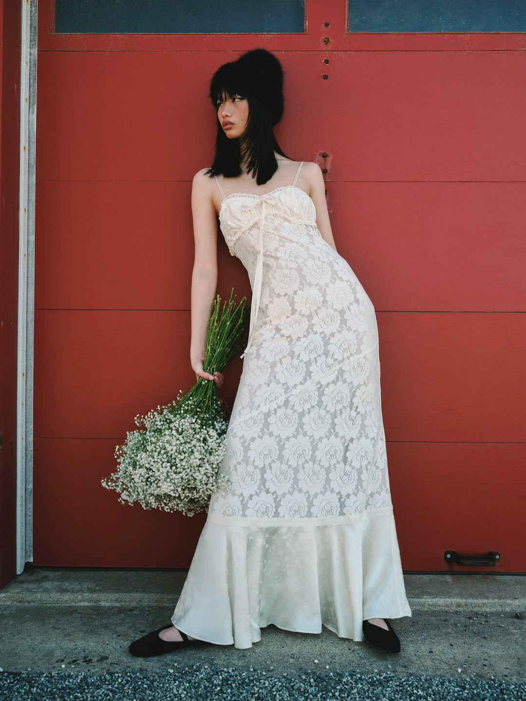 For Love and Lemons - Claudia Rose Lace Gown - Cream