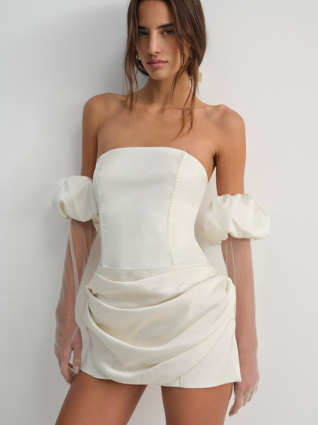 For Love and Lemons - Serena Mini Dress - Cream
