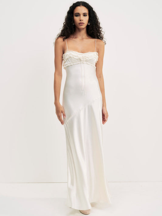 For Love and Lemons - Natalie Maxi Dress - Cream