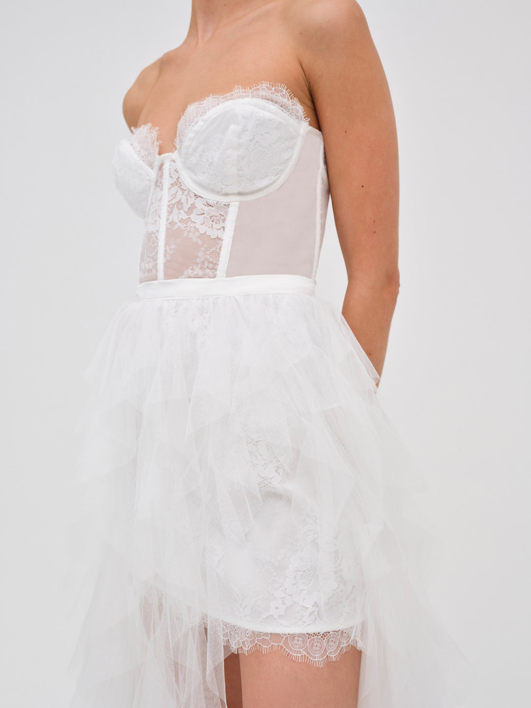 For Love and Lemons - Bustier Gown - White
