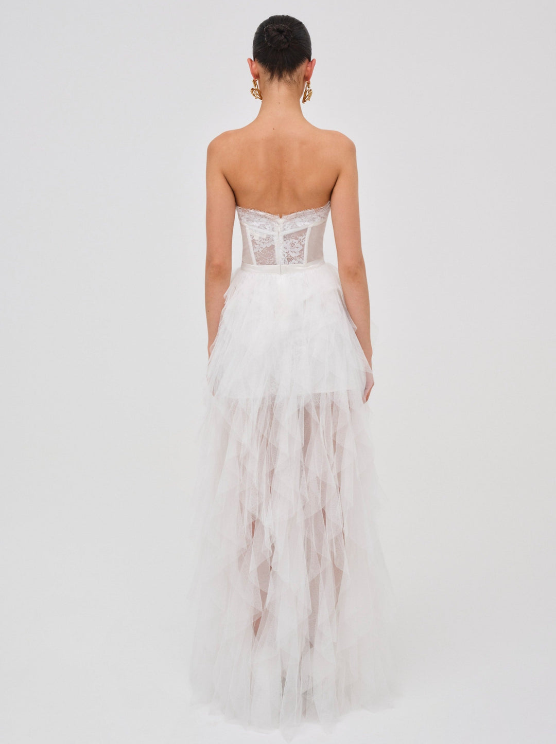 For Love and Lemons - Bustier Gown - White