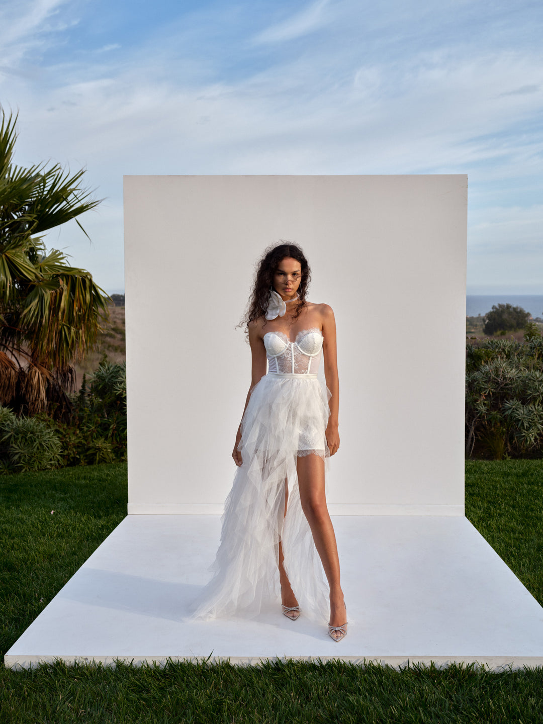 For Love and Lemons - Bustier Gown - White