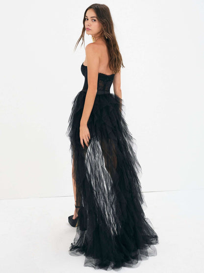 For Love and Lemons - Bustier Gown - Black