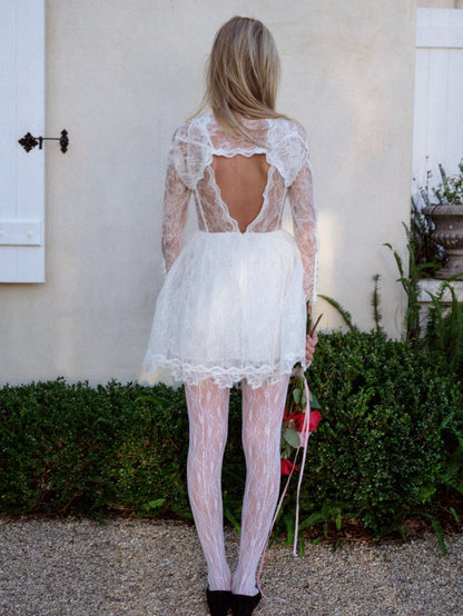 For Love and Lemons - Tara Mini Dress - White