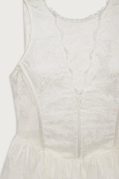 For Love and Lemons - Tara Mini Dress - White