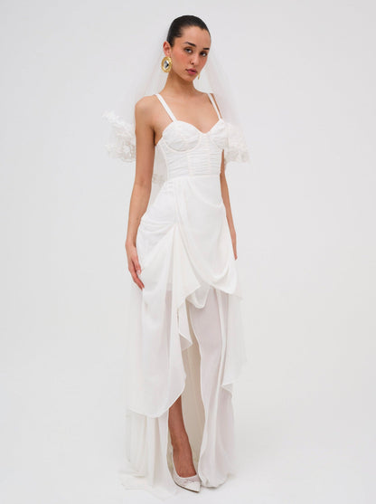 For Love and Lemons - June Maxi Dress - White