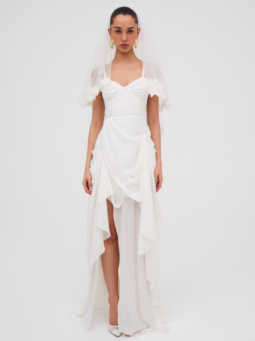 For Love and Lemons - June Maxi Dress - White