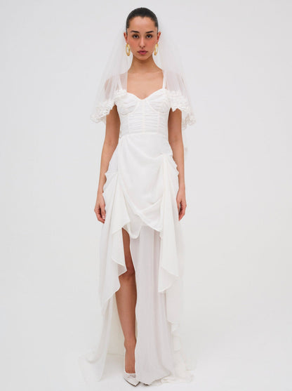 For Love and Lemons - June Maxi Dress - White