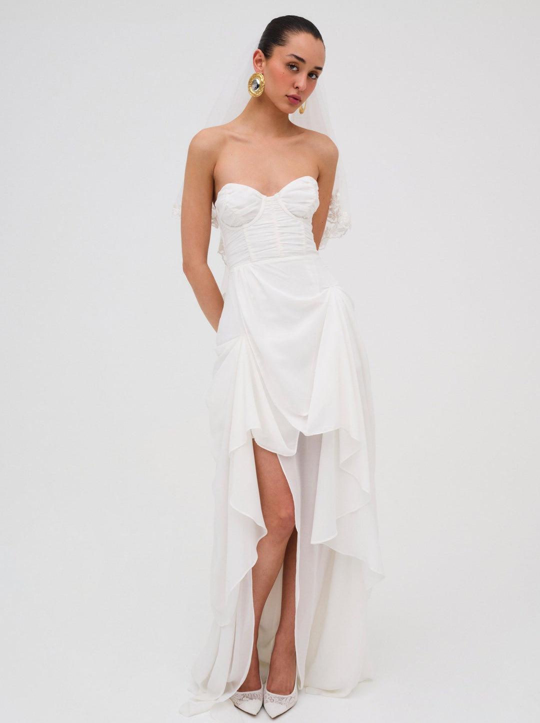 For Love and Lemons - June Maxi Dress - White