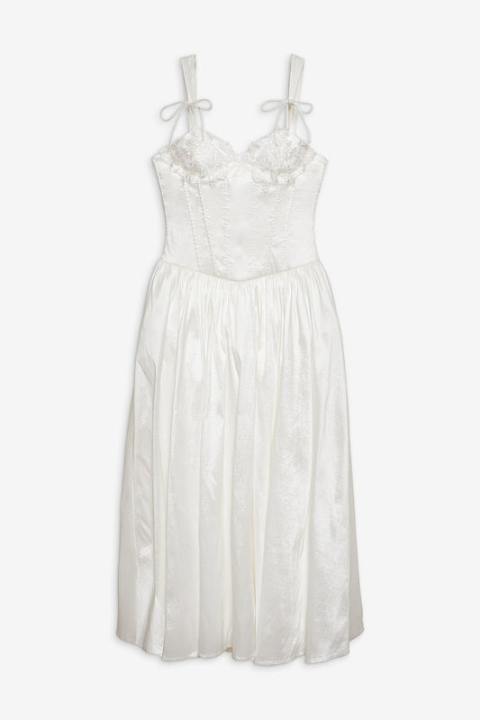 For Love and Lemons - Antoinette Taffeta Gown - White