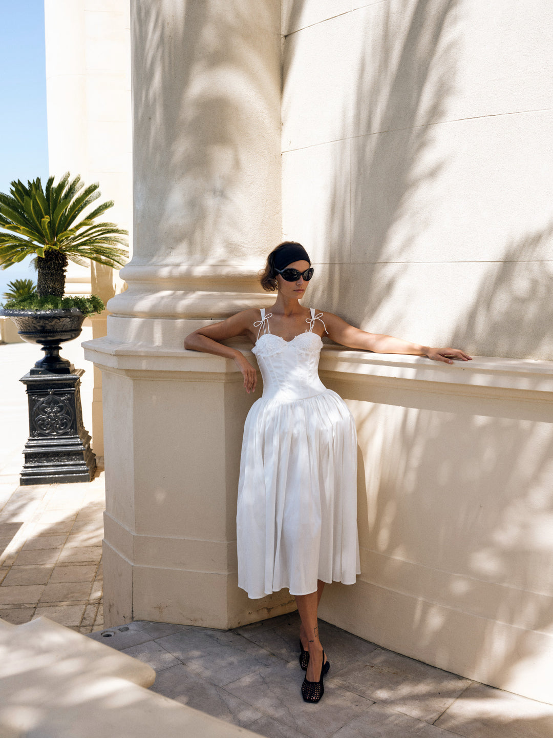 For Love and Lemons - Antoinette Taffeta Gown - White