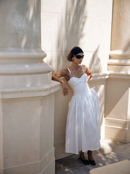 For Love and Lemons - Antoinette Taffeta Gown - White