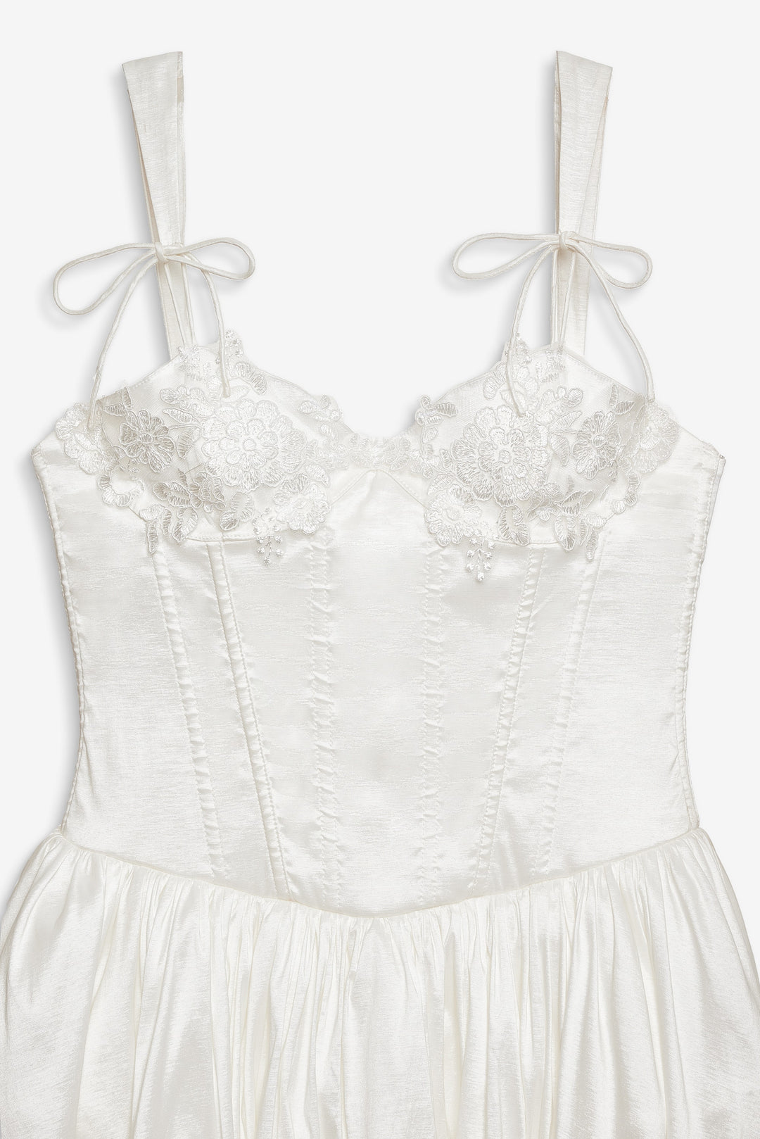 For Love and Lemons - Antoinette Taffeta Gown - White
