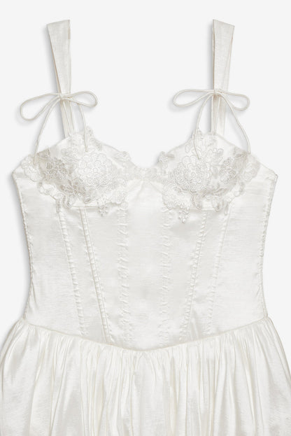 For Love and Lemons - Antoinette Taffeta Gown - White