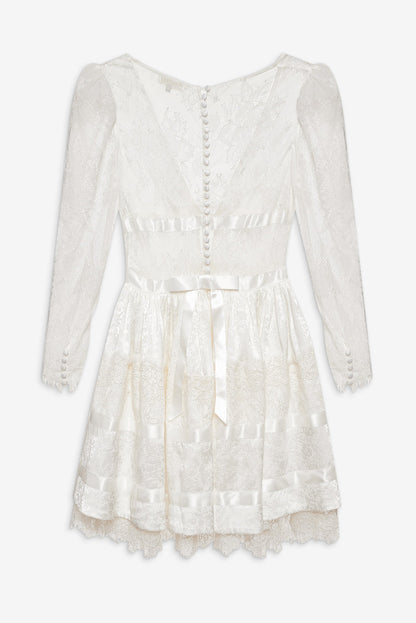 For Love and Lemons - Annabelle Lace Mini Dress - Cream
