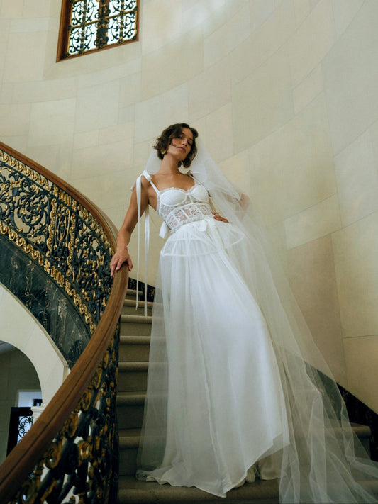 For Love and Lemons - Valetta Gown - Cream