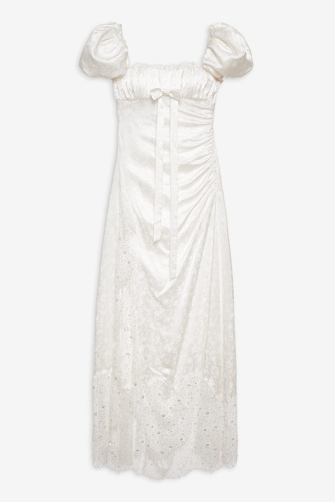 For Love and Lemons - Aurelia Jacquard Gown - White