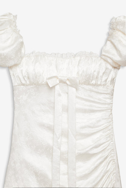 For Love and Lemons - Aurelia Jacquard Gown - White