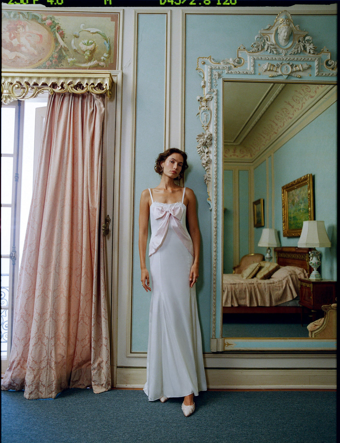 For Love and Lemons - Eliana Gown - White Pink