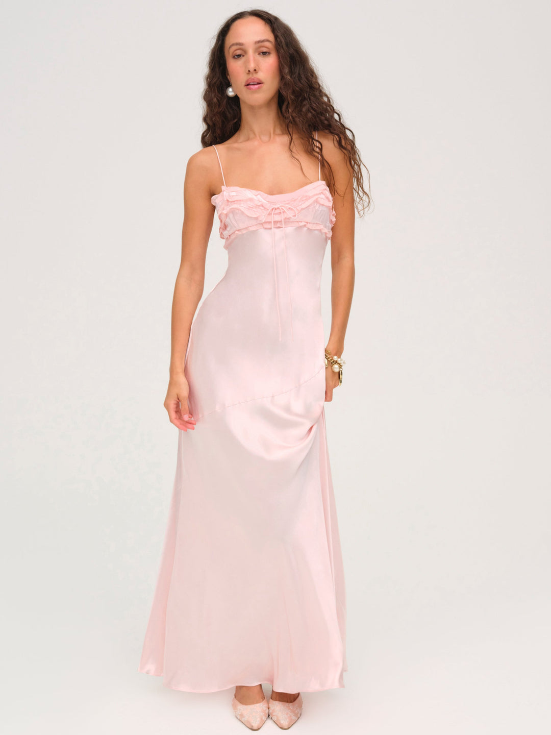 For Love and Lemons - Natalie Maxi Dress - Baby Pink
