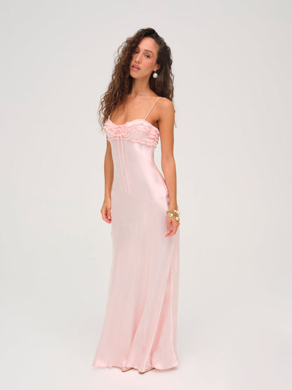 For Love and Lemons - Natalie Maxi Dress - Baby Pink