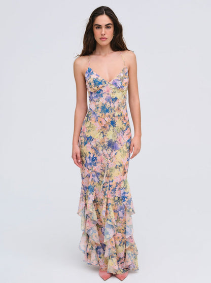 For Love and Lemons - Elea Maxi Dress - Pink