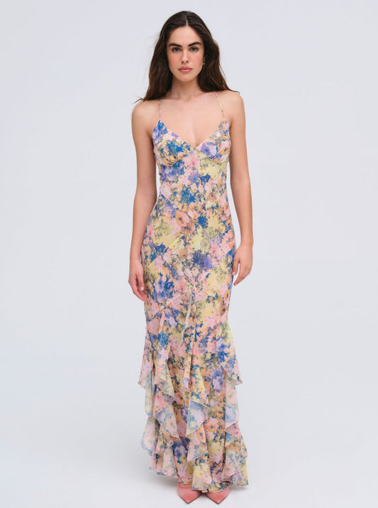 For Love and Lemons - Elea Maxi Dress - Pink