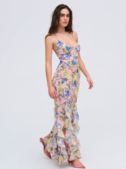 For Love and Lemons - Elea Maxi Dress - Pink