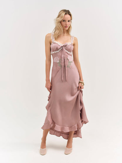 For Love and Lemons - Chelsea Maxi Dress - Mauve