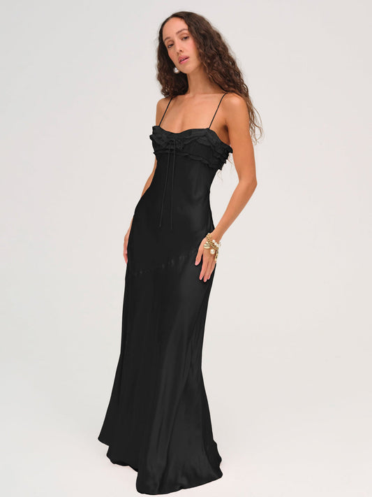 For Love and Lemons - Natalie Maxi Dress - Black