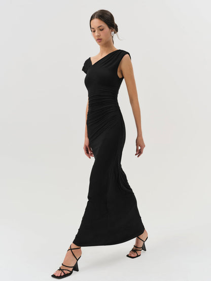 For Love and Lemons - Genesis Maxi Dress - Black