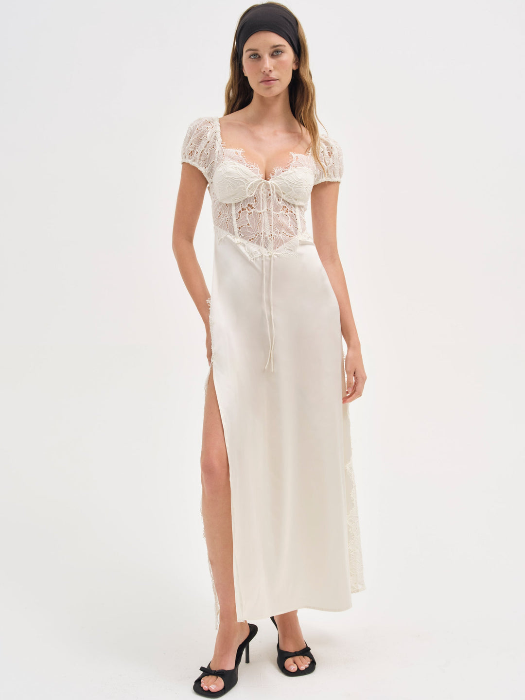 For Love and Lemons - Casey Maxi Dress - White
