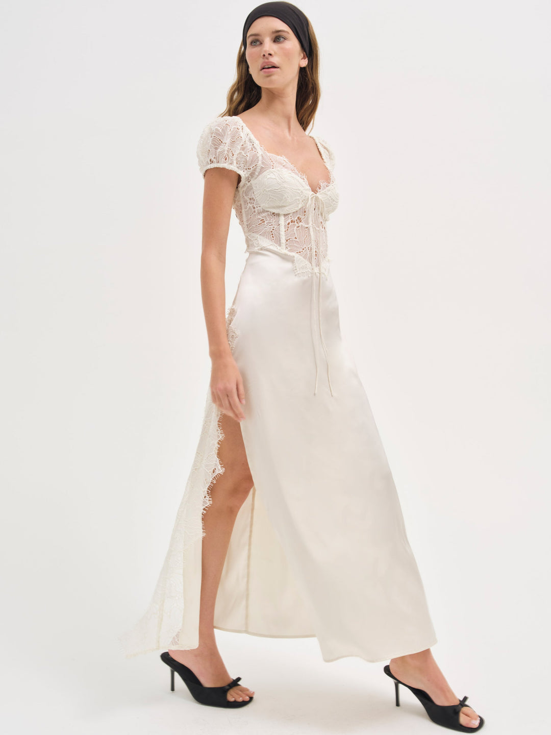 For Love and Lemons - Casey Maxi Dress - White